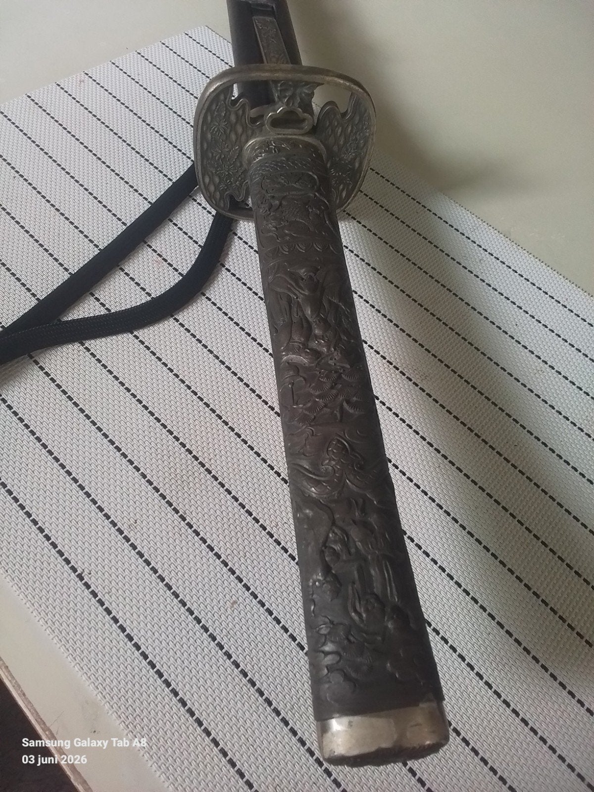 Mooi zwaard  vlijmscherp met dolkmes gegraveerd lemmet, Verzamelen, Ophalen of Verzenden