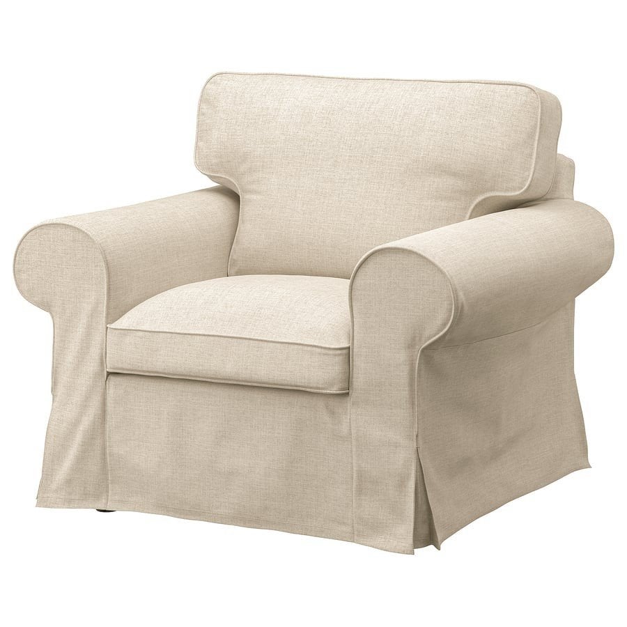 IKEA EKTORP Hoes fauteuil, Kilanda lichtbeige, Modern, Comfortabel, Nieuw, 75 tot 100 cm, Ophalen of Verzenden