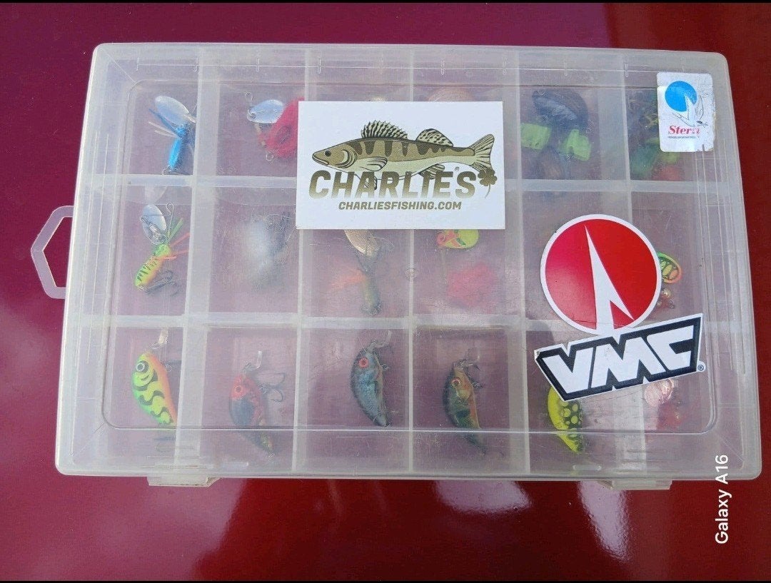 Tackle box met Hardbaits Spro Salmo Lucky John Ondex, Ophalen of Verzenden, Zo goed als nieuw, Overige typen