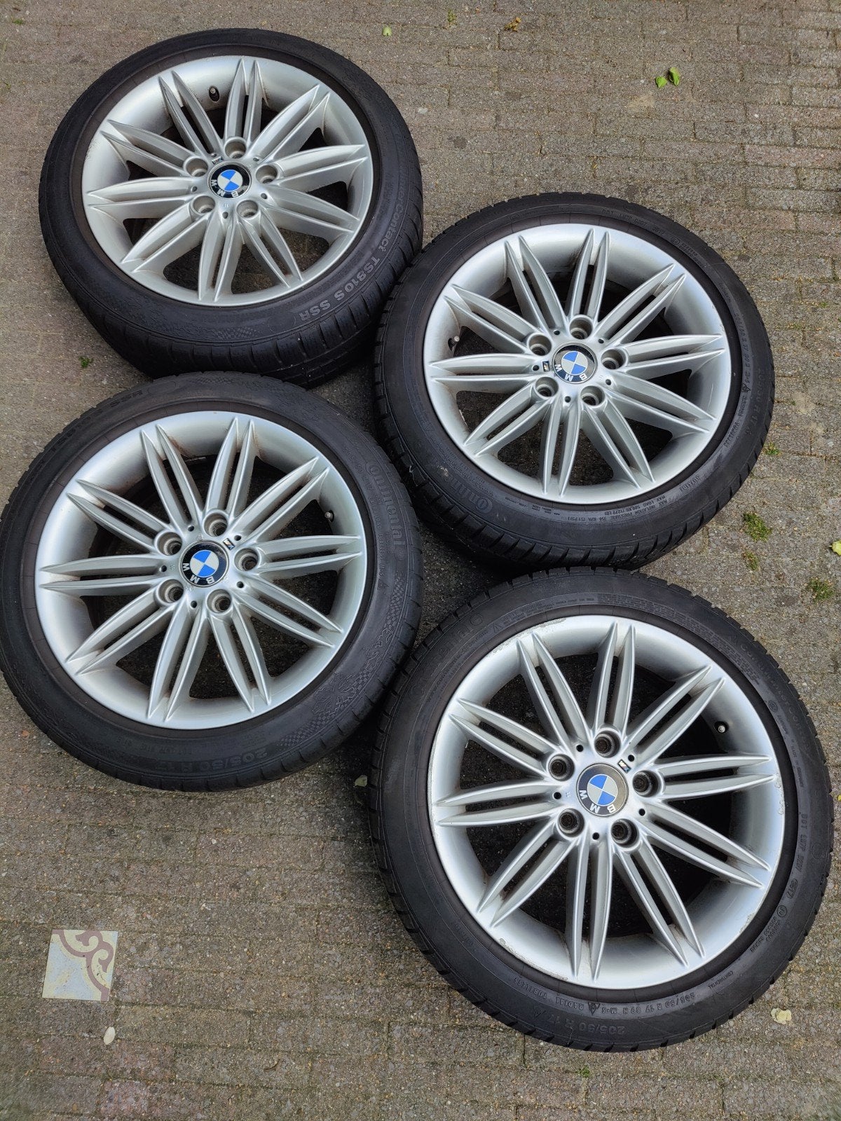 BMW Style 207m 17" velgen met Continental winterbanden, Auto-onderdelen, Ophalen, Gebruikt