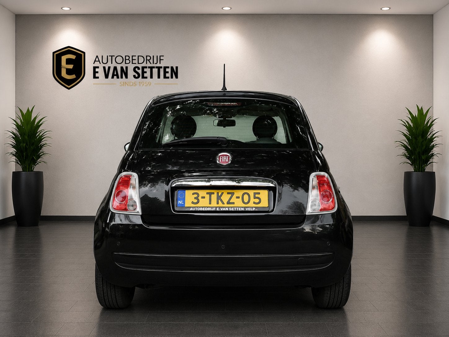 Fiat 500 1.0 TwinAir Airco/PDC/NAP, Auto's, Stof, Gebruikt, 840 kg, Zwart