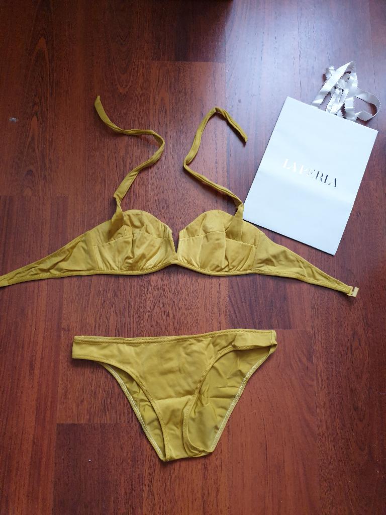 La Perla okergele bikini - maat IT46 / Maat M, La Perla, Geel, Ophalen of Verzenden, Zo goed als nieuw