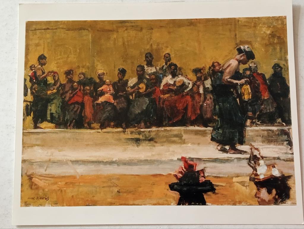Isaac Israels Loek Brons persfoto 'Ashanti Dans' 1898, Antiek en Kunst, Ophalen of Verzenden