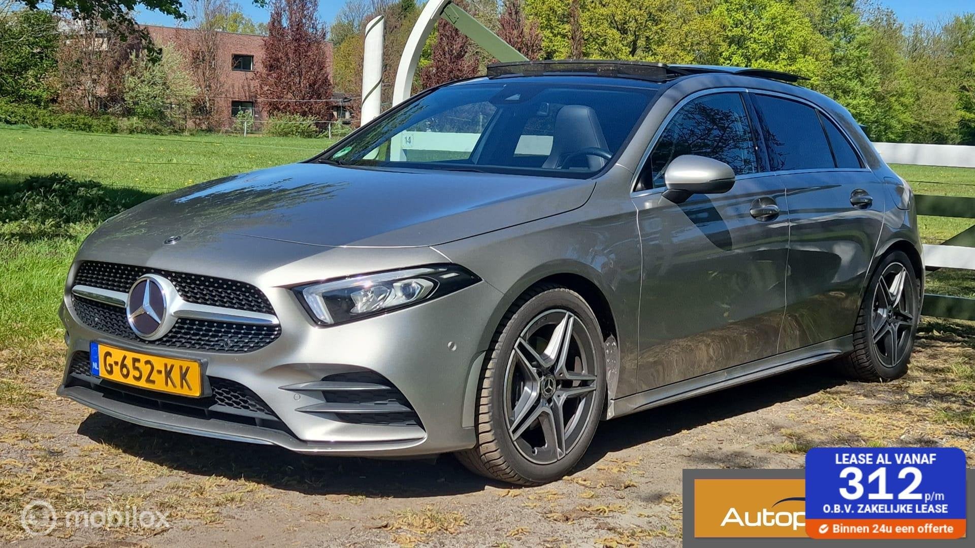 Mercedes A-klasse 180 Business Solution AUTOM AMG PANODAK, Auto's, 136 pk, Gebruikt, 4 cilinders, Origineel Nederlands