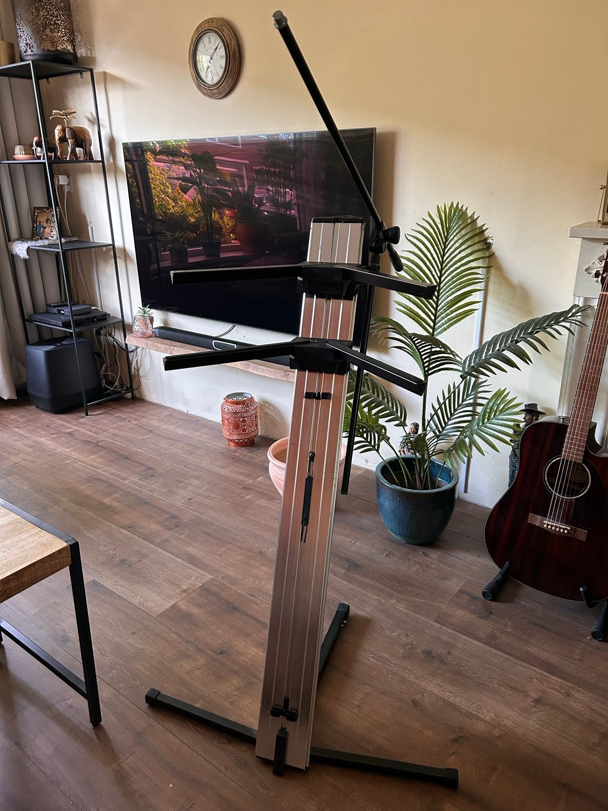 Keyboardstandaard Ultimate met microfoonarm (opknapper), Muziek en Instrumenten, Standaards, Ophalen, Gebruikt, Instrumentstandaard