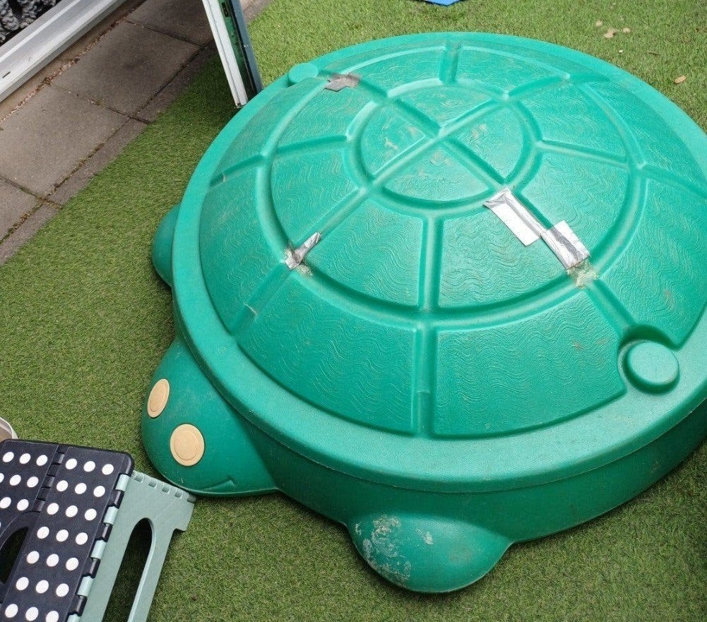Gratis af te halen: Schildpad zandbak, Ophalen, Gebruikt