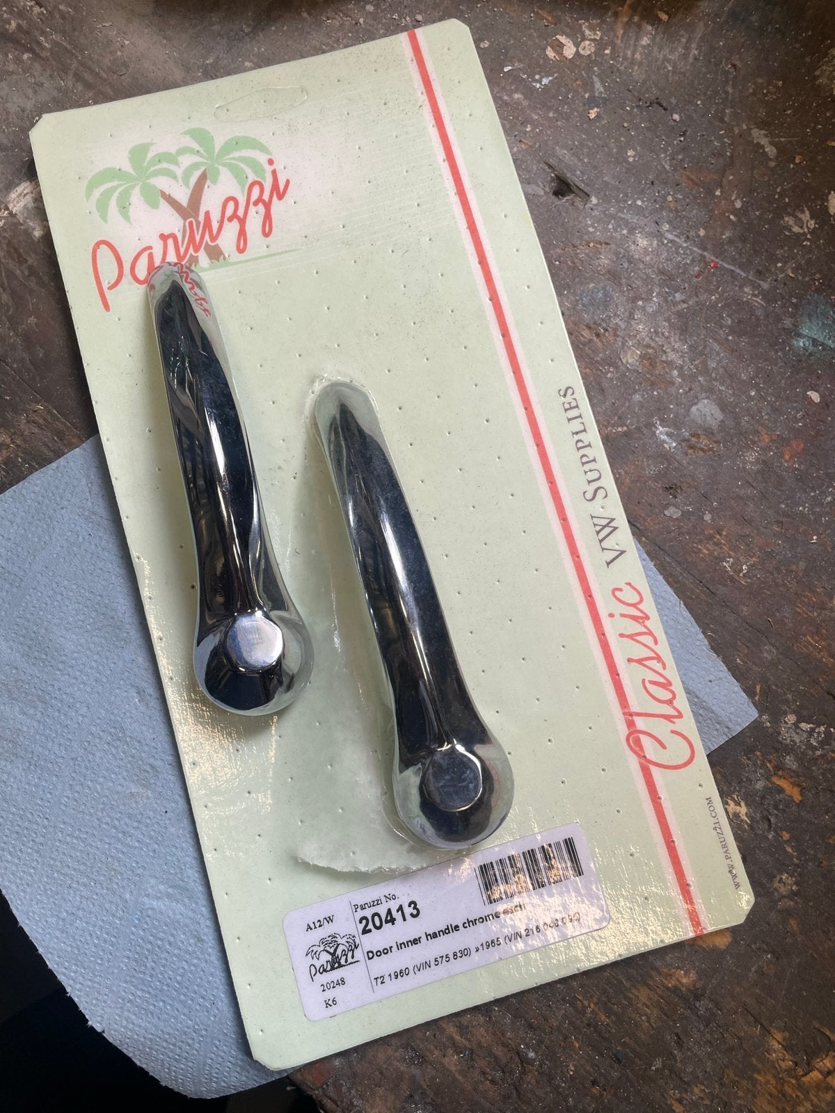 Paruzzi Chromen Deurklinken voor VW T2 (1960-1965), Auto-onderdelen, Ophalen of Verzenden, Nieuw, Volkswagen