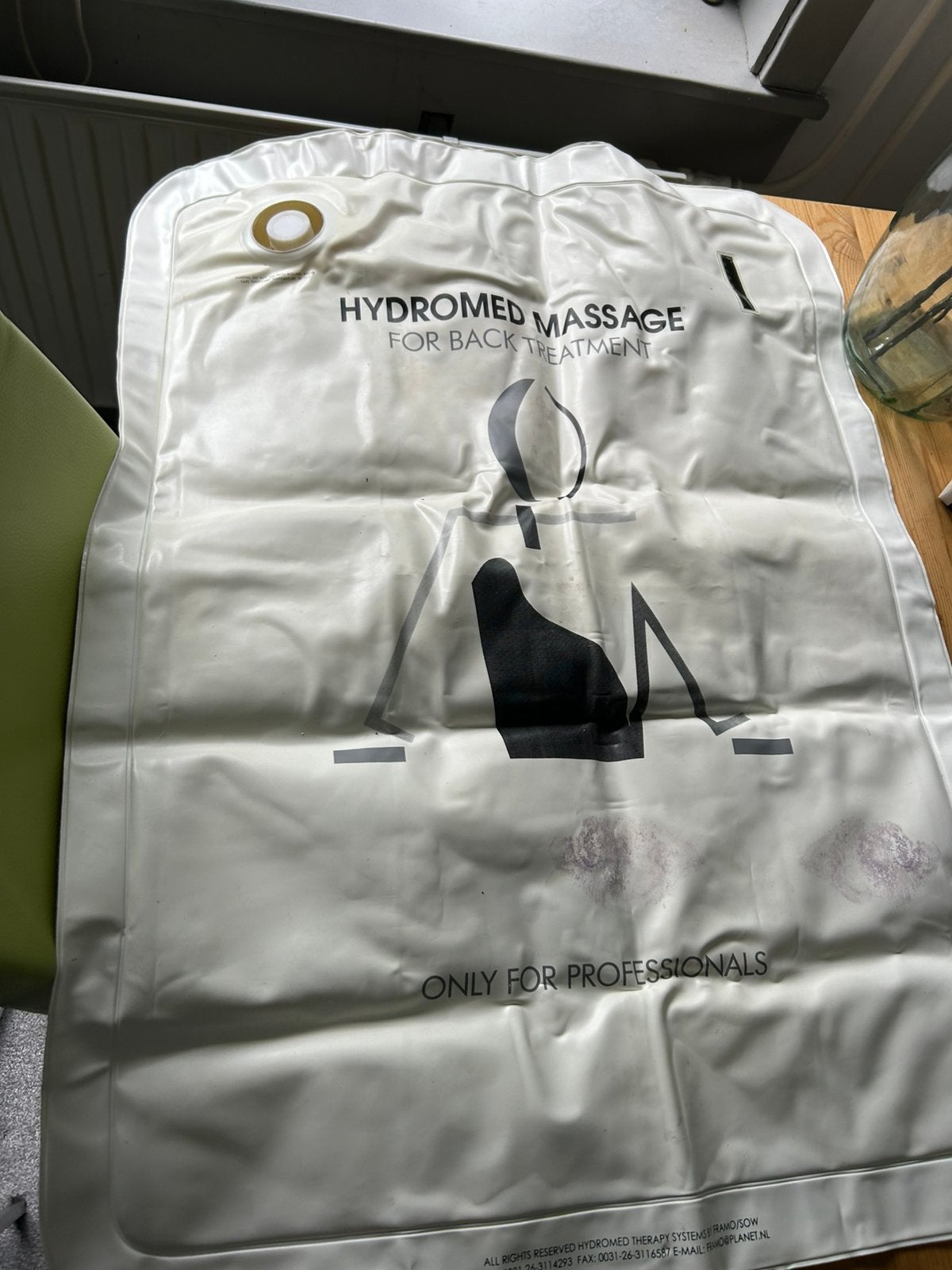 Waterbed voor babymassage, Gebruikt, Eenpersoons, Wit, Ophalen of Verzenden