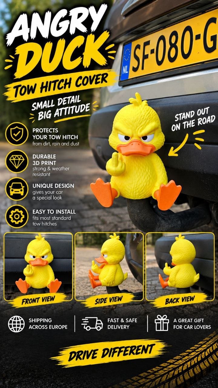 ANGRY DUCK – TREKHAAK AFDEKKAP, Ophalen of Verzenden, Nieuw