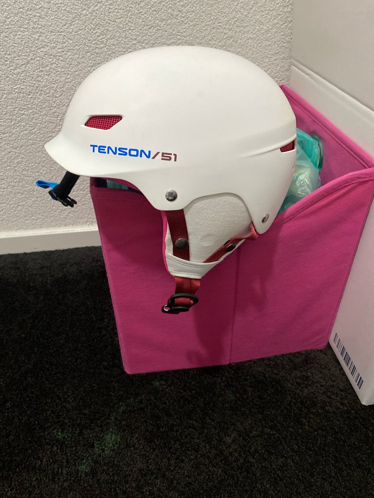 Tenson skihelm wit - Maat S (51), Overige merken, Gebruikt, Overige typen, Ophalen of Verzenden