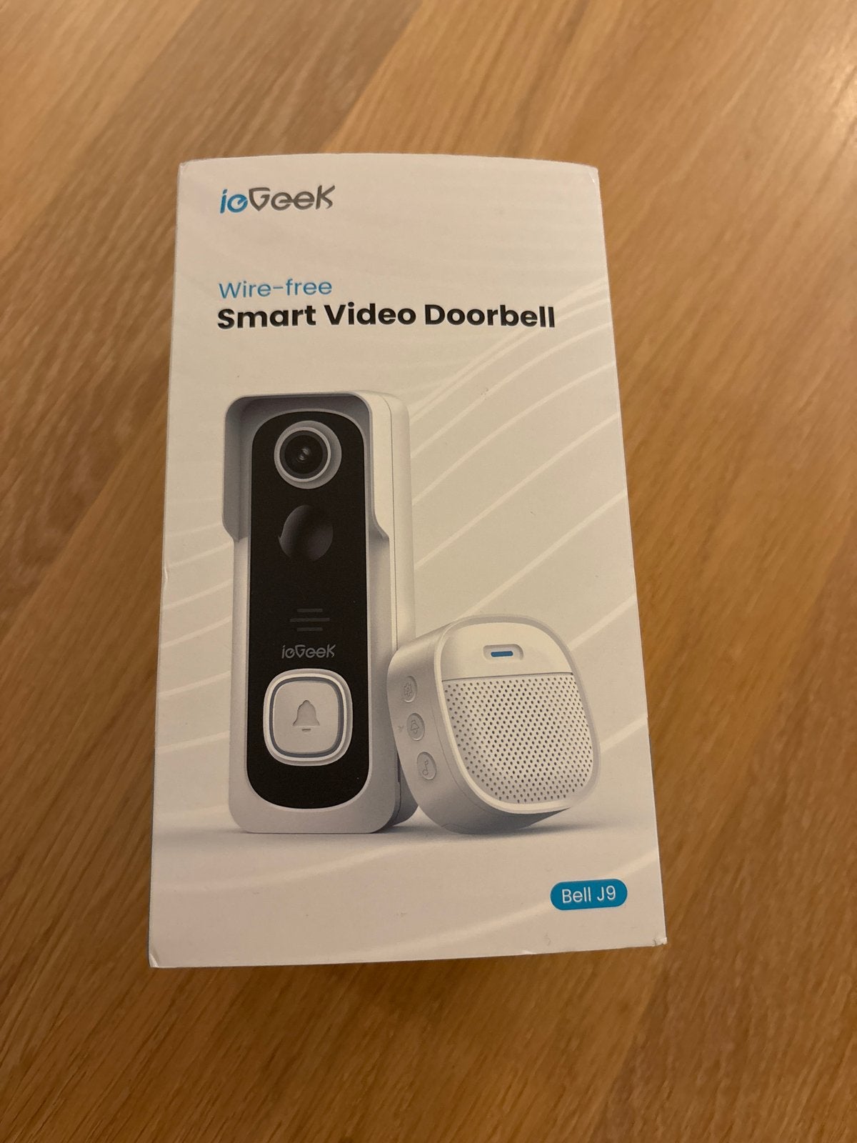 ioGeek Draadloze Slimme Video Deurbel - Bell J9, Verzenden, Bewegingsdetectiesensor, Nieuw, Draadloos
