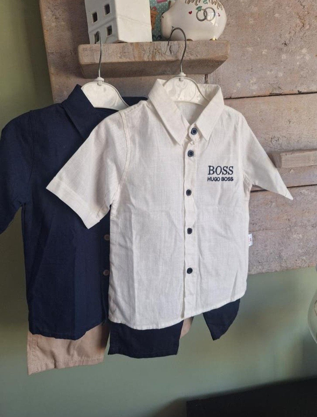 HUGO BOSS 2 delig kinder setje
Blouse & 3 kwart broek, Ophalen of Verzenden