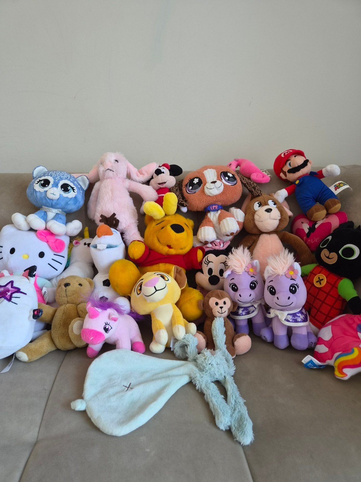 Grote collectie knuffels, Disney, Overige typen, Ophalen of Verzenden, Middelgroot (20 tot 80 cm)