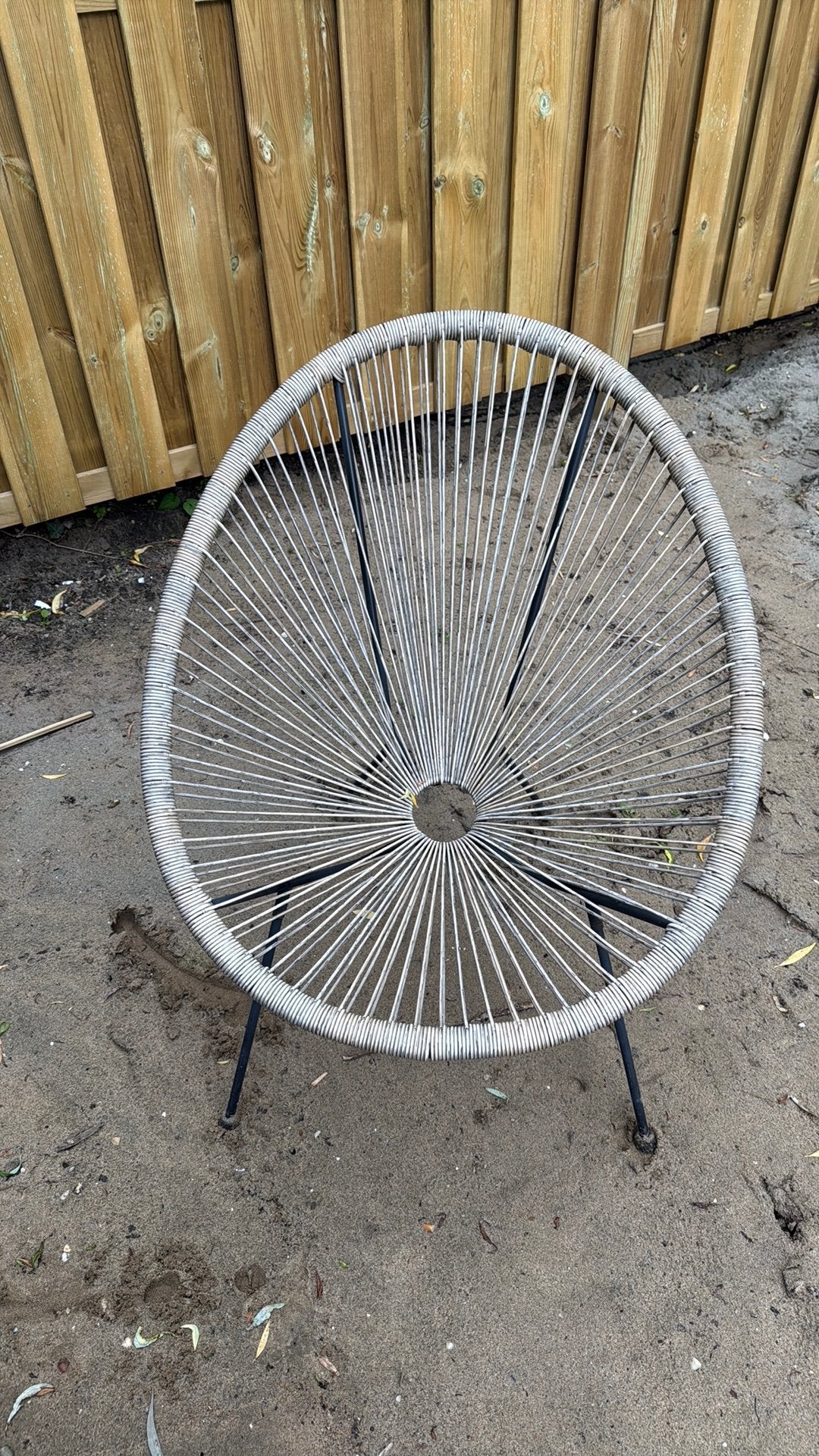 Tuinstoel beige, Ophalen of Verzenden, Bruin, Eén