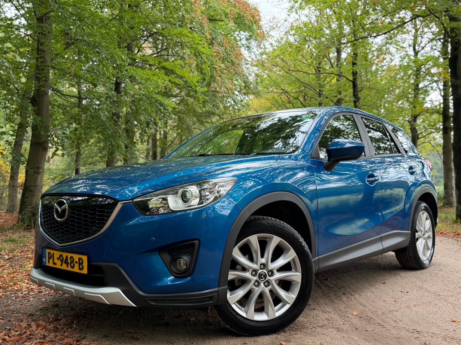 Mazda CX-5 AWD 4WD 2012 NIEUWE APK! airco navi cruise camera, 1998 cc, 15 km/l, Zwart, Leder