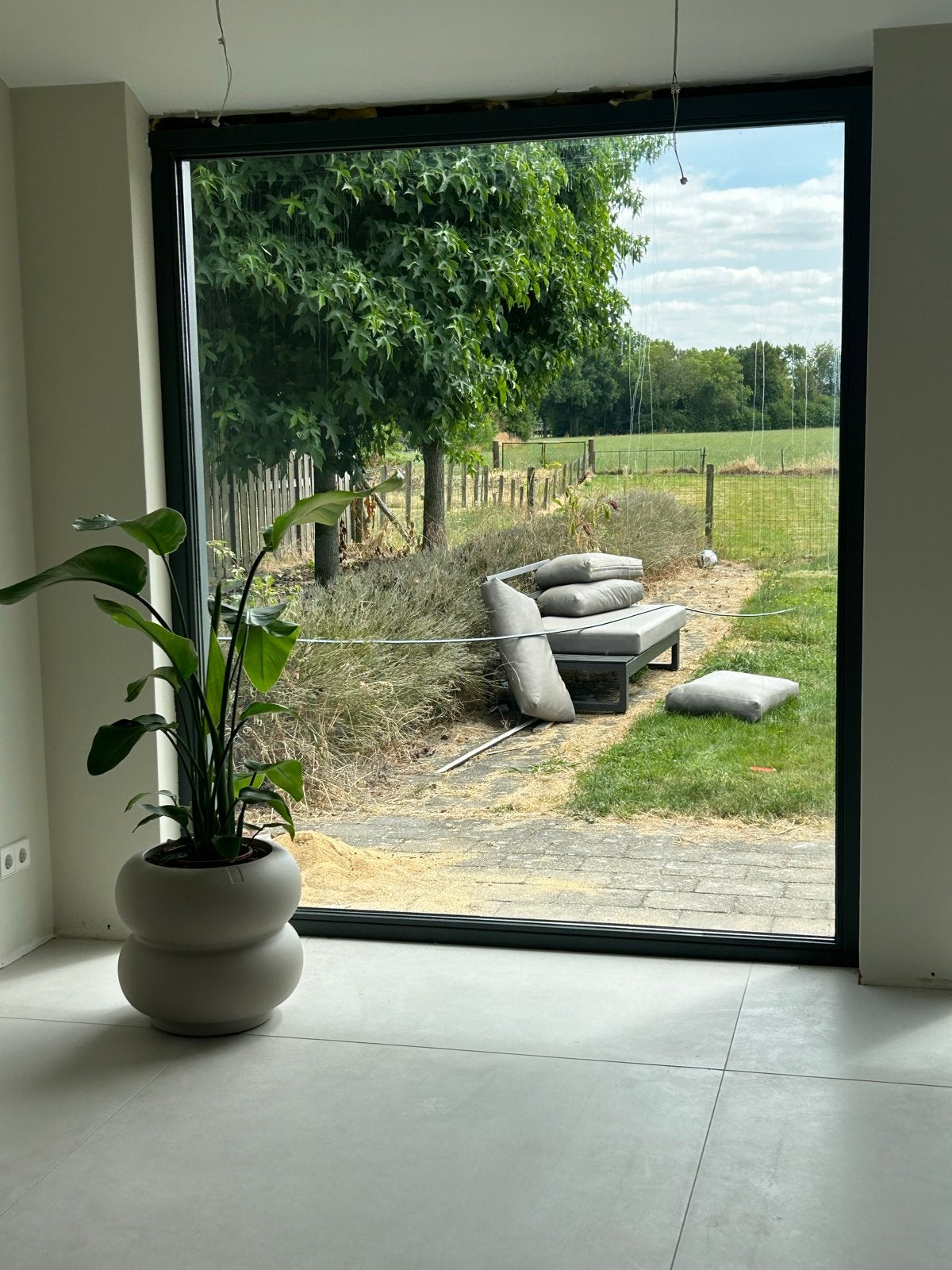 Nieuw Meranti Houten Raam met Dubbelglas1855 x  2150x, Ophalen, Gevelraam of Ruit, Minder dan 80 cm, Nieuw