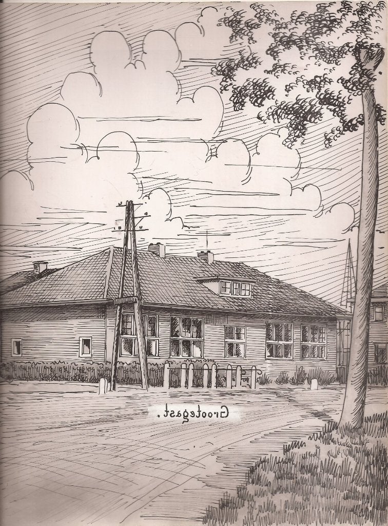 Grootegast Huishoudschool tekening Sievers 1948