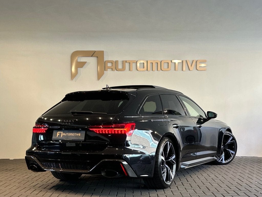 Audi RS6 Avant 4.0 TFSI quattro Pano|Ceramic|Carbon|B&O 3D, Auto's, Automaat, Gebruikt, 600 pk, Leder