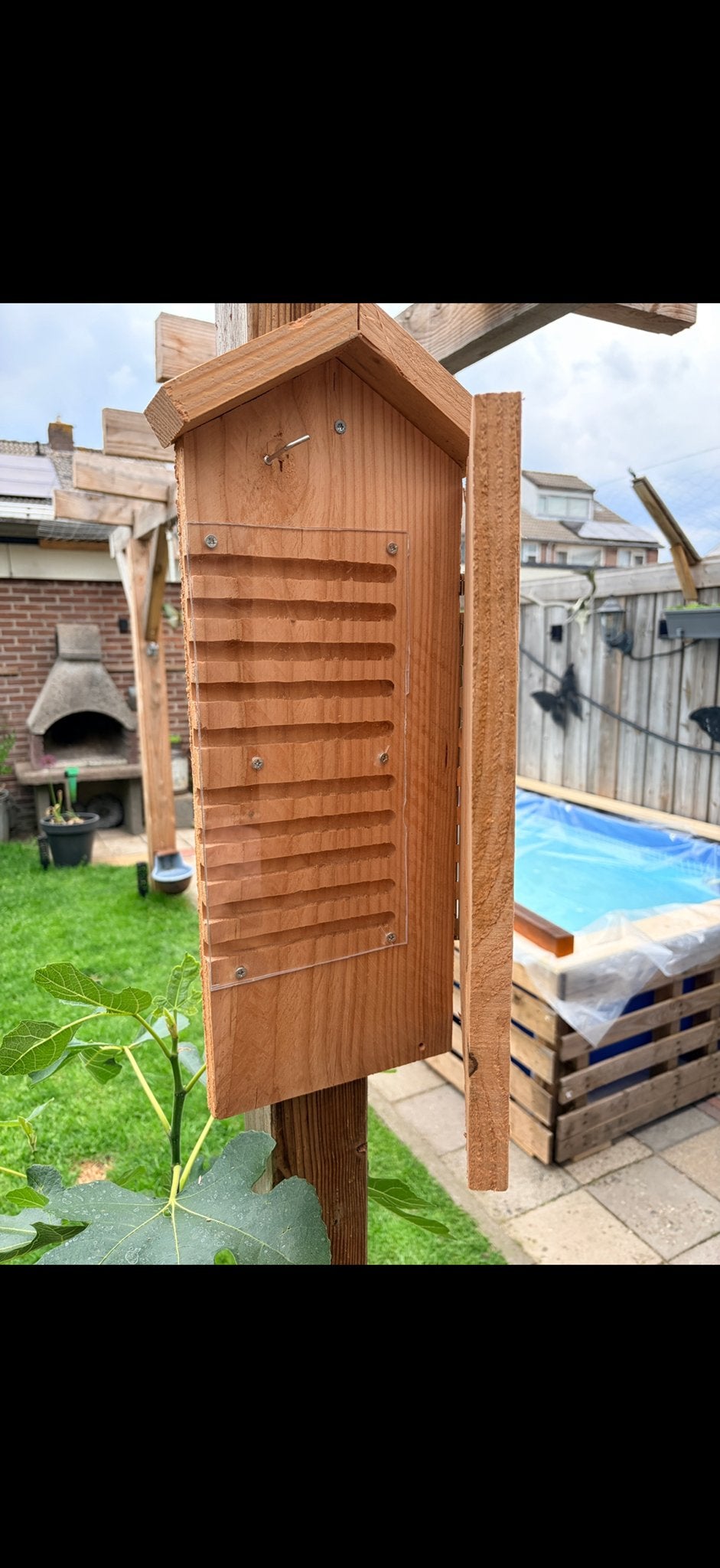 Houten Bijenhotel met Kijkvenster - Handgemaakt, Ophalen of Verzenden, Nieuw