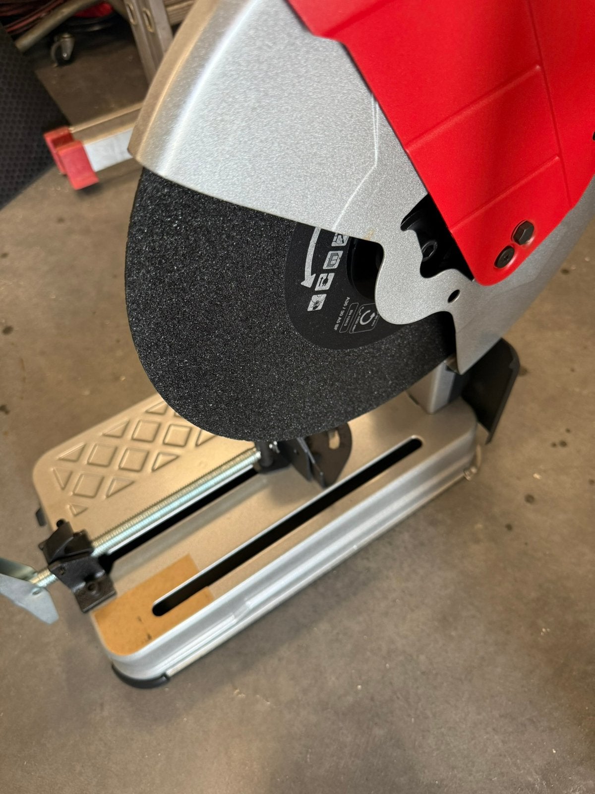 Afkortzaag metaal, Doe-het-zelf en Verbouw, Gereedschap | Zaagmachines, Ophalen, 70 mm of meer, Zo goed als nieuw, Afkortzaag