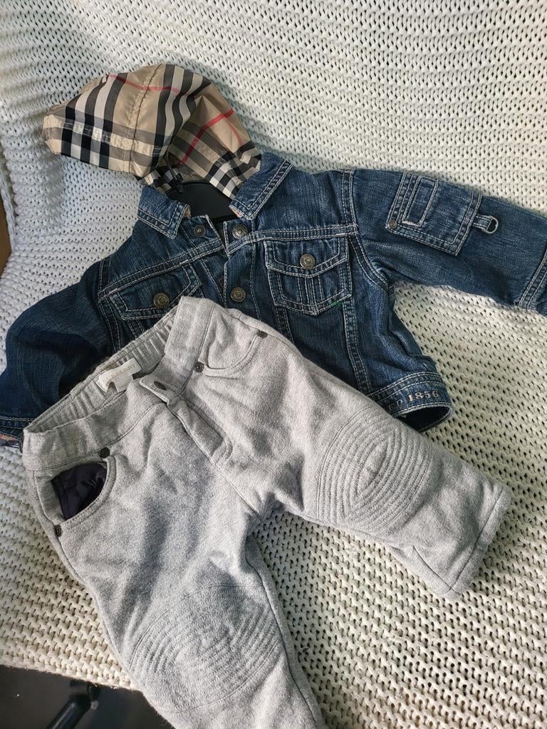 Burberry set maat 68 zgan design merk designer merkkleding, Ophalen of Verzenden, Zo goed als nieuw, Jongetje of Meisje