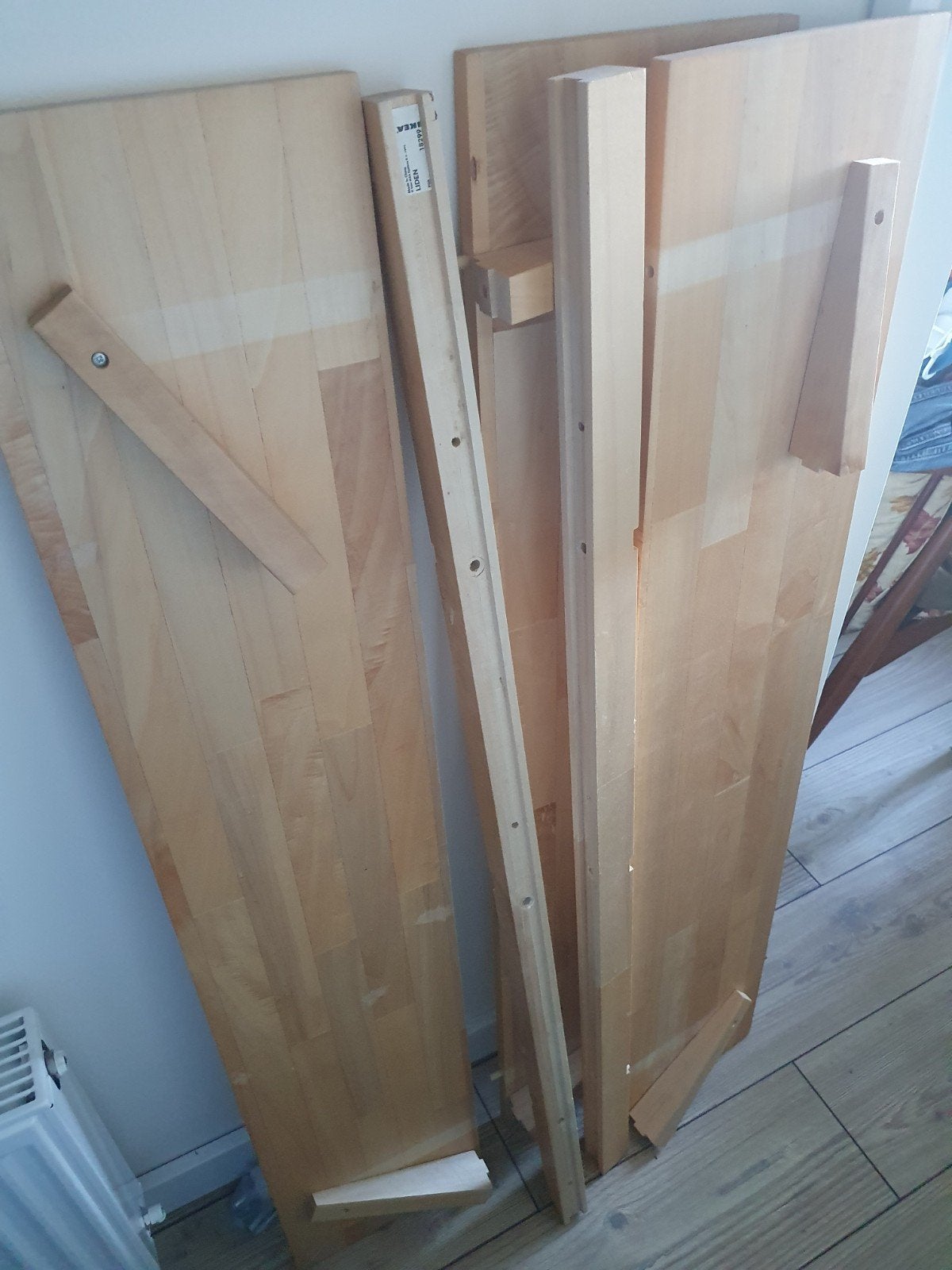 ikea liden houten wandrek, Ophalen of Verzenden, Gebruikt