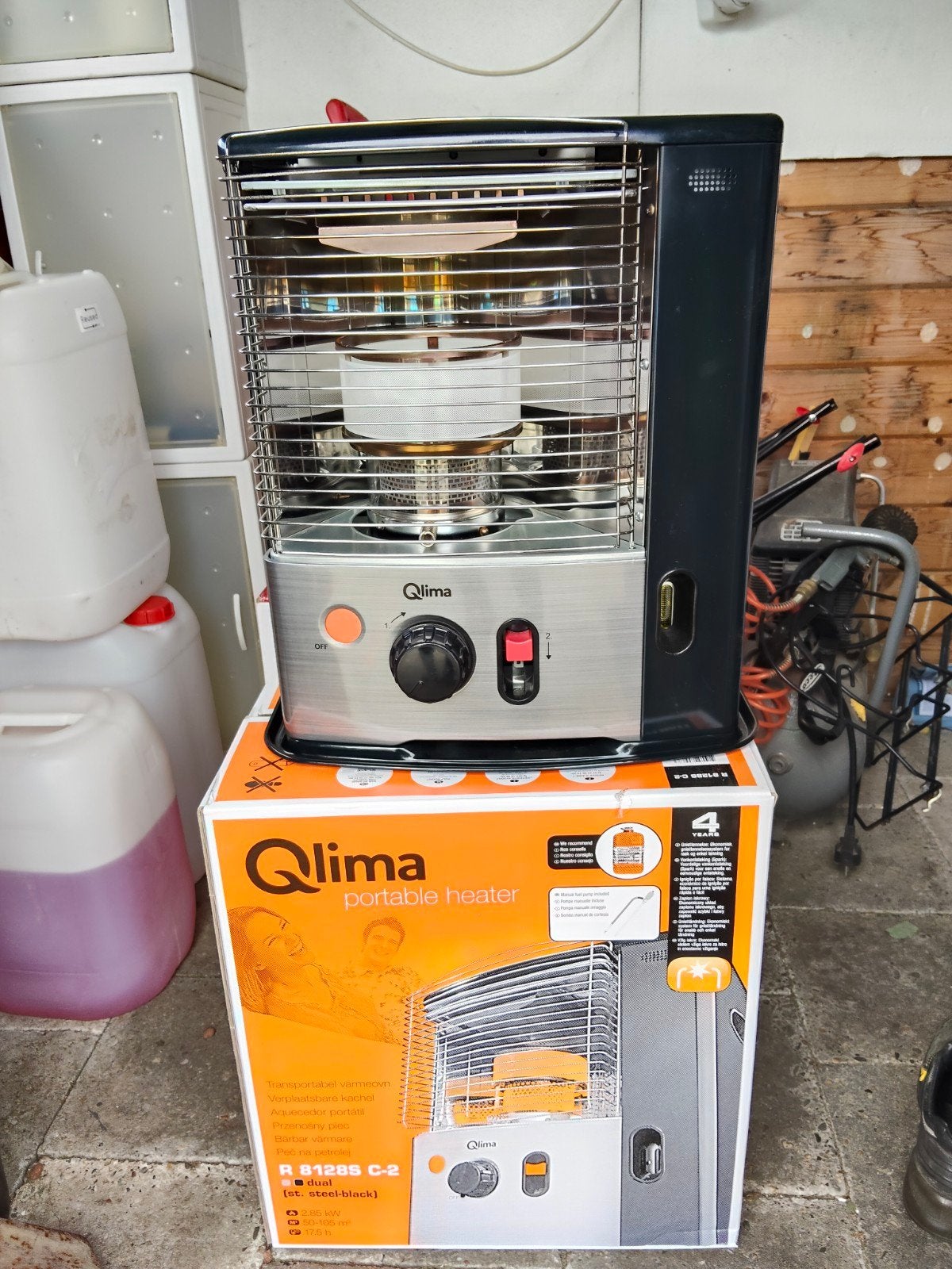 Qlima  R8128S C2, Huis en Inrichting, Kachels, Ophalen, Zo goed als nieuw, Overige brandstoffen, Petroleumkachel