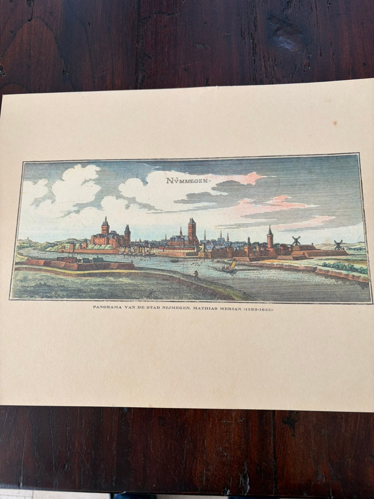 Historische panorama van Nijmegen, Antiek en Kunst, Ophalen of Verzenden