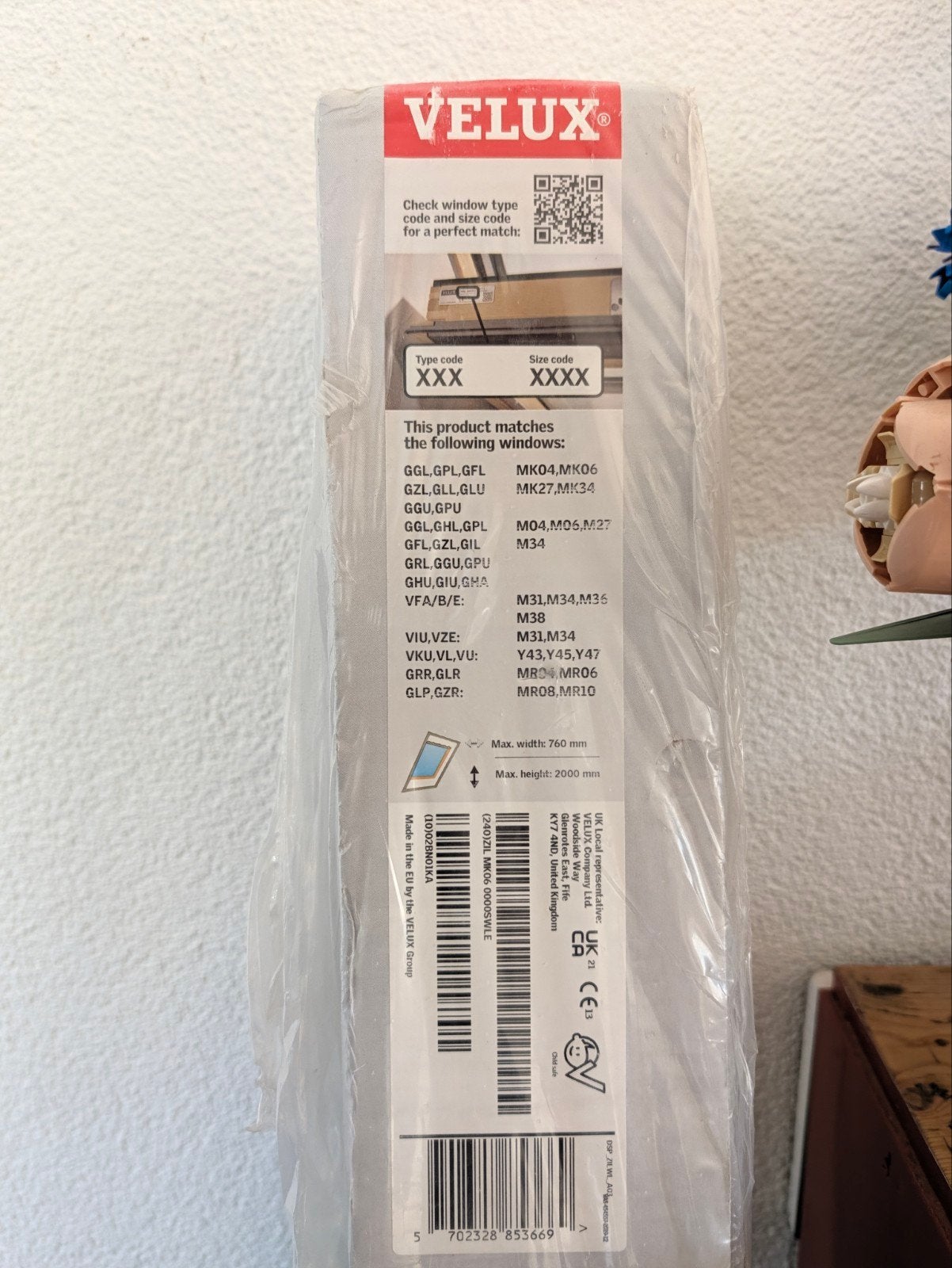 Velux insectenhor zil mk06 0000swle, Minder dan 80 cm, 80 tot 120 cm, Nieuw, Ophalen of Verzenden