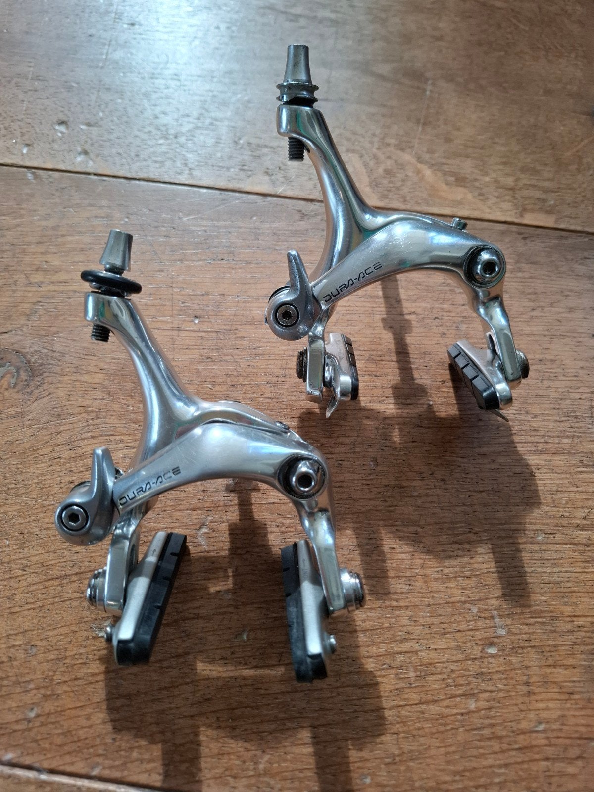 Shimano Dura-Ace BR-7403 Remklauwen - Vintage Racefiets, Remmen, Gebruikt, Ophalen of Verzenden, Aluminium