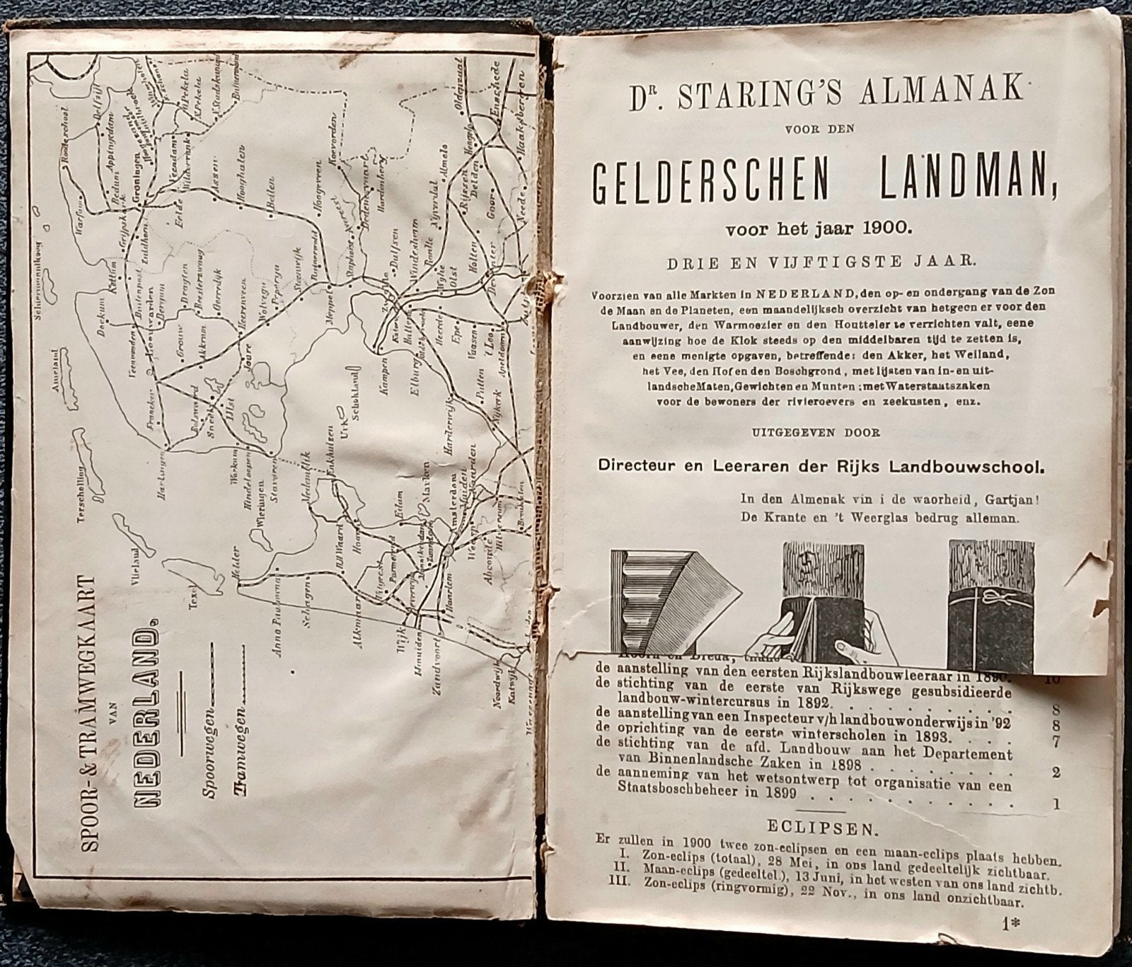 Dr. Staring's Gelderschen Landman Almanak 1900, Ophalen of Verzenden, Gelezen, Dr. Staring, Catalogus