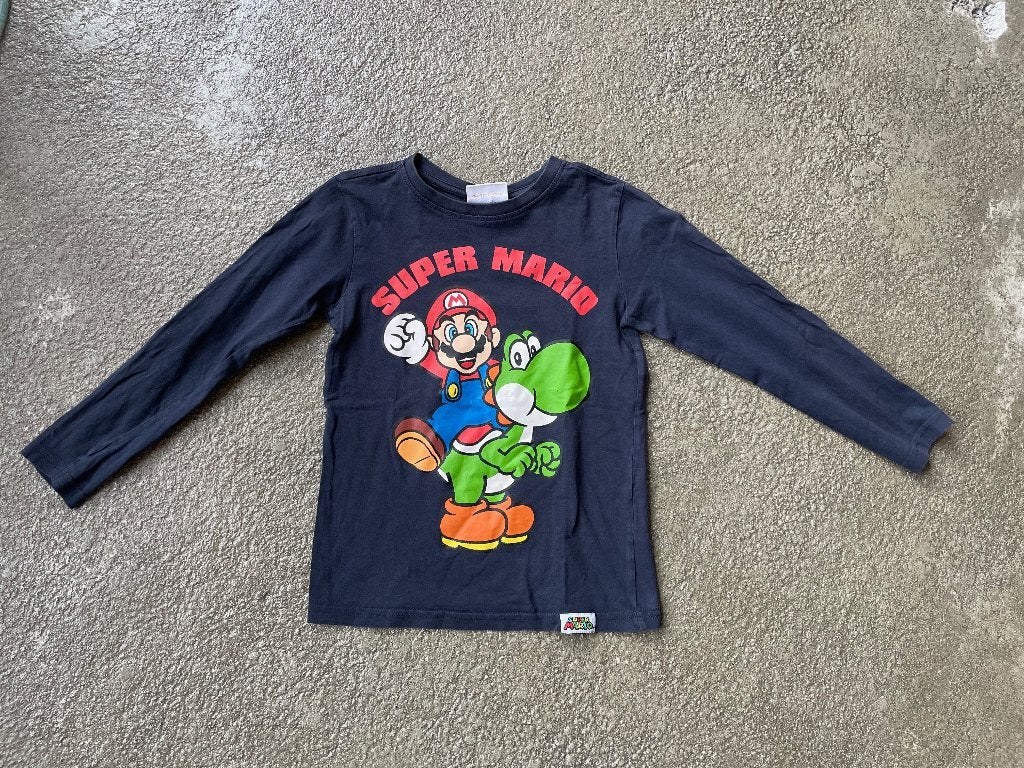 Longsleeve van Mario Bros en Yoshi 128, Ophalen of Verzenden, Gebruikt, Jongen, Shirt of Longsleeve