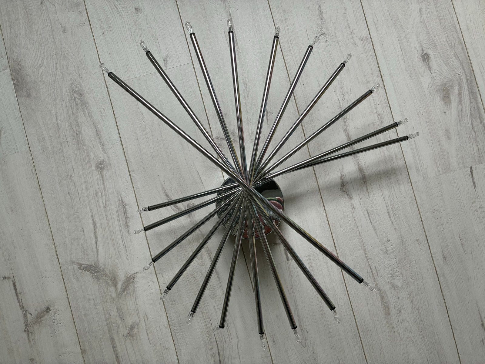 Moderne sputnik lamp chroom, Overige merken, Gebruikt, Overige fittingen, Zilver