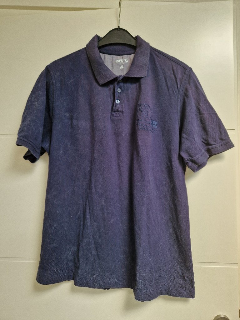 IDENTIC blauw poloshirt, maat 60/62, Blauw, Shirt, Ophalen of Verzenden, Zo goed als nieuw