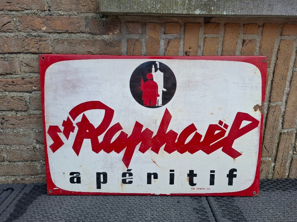 Emaillebord St. Raphaël Quinquina, Ophalen of Verzenden, Zo goed als nieuw, Reclamebord