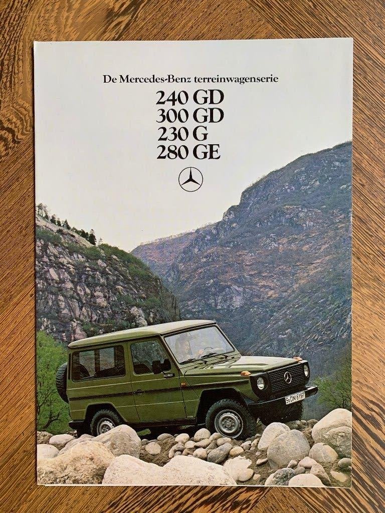 Nederlandse brochure Mercedes-Benz G-klasse 1980 nieuwstaat!, Nieuw, Mercedes-Benz, Mercedes, Ophalen of Verzenden