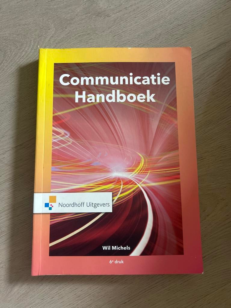 Communicatie Handboek - 6e druk, Ophalen, Alpha, Gelezen, HBO