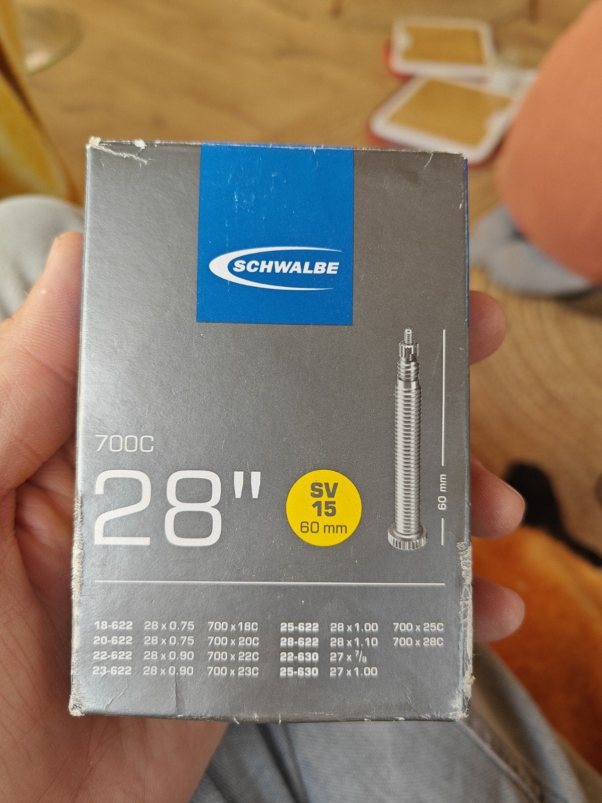 Schwalbe Binnenband 28 inch SV15 60mm, Band, Schwalbe, Nieuw, Ophalen of Verzenden