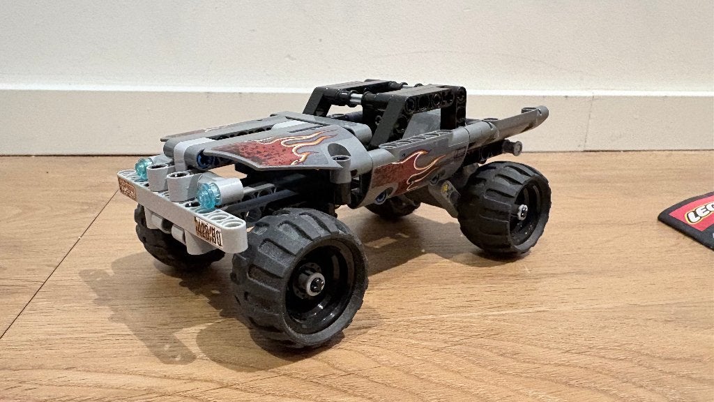 Lego Technic 42090 Vluchtwagen Hot Rod auto, Lego, Ophalen of Verzenden, Zo goed als nieuw, Technic