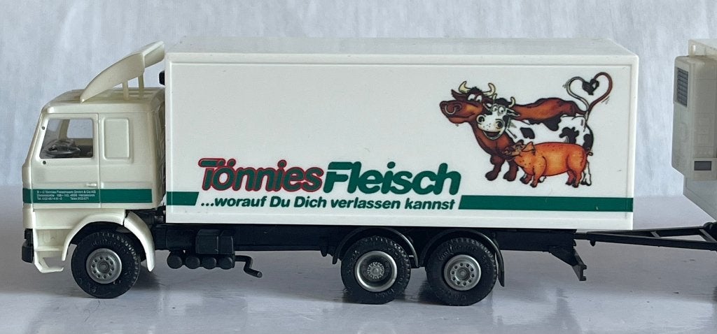 Albedo: Scania 142 "Tönnies Fleisch", Ophalen of Verzenden, Gebruikt, Bus of Vrachtwagen, Herpa