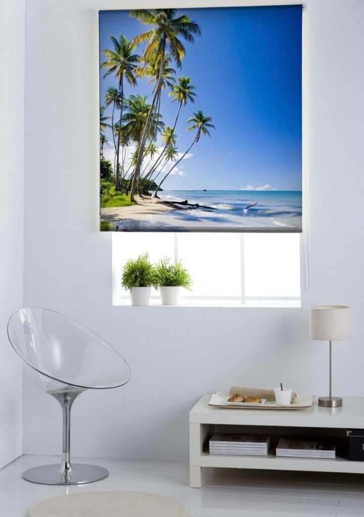 Roller blinds, Huis en Inrichting, Stoffering | Gordijnen en Lamellen, Gebruikt, 100 tot 150 cm, Blauw, Zebra textil