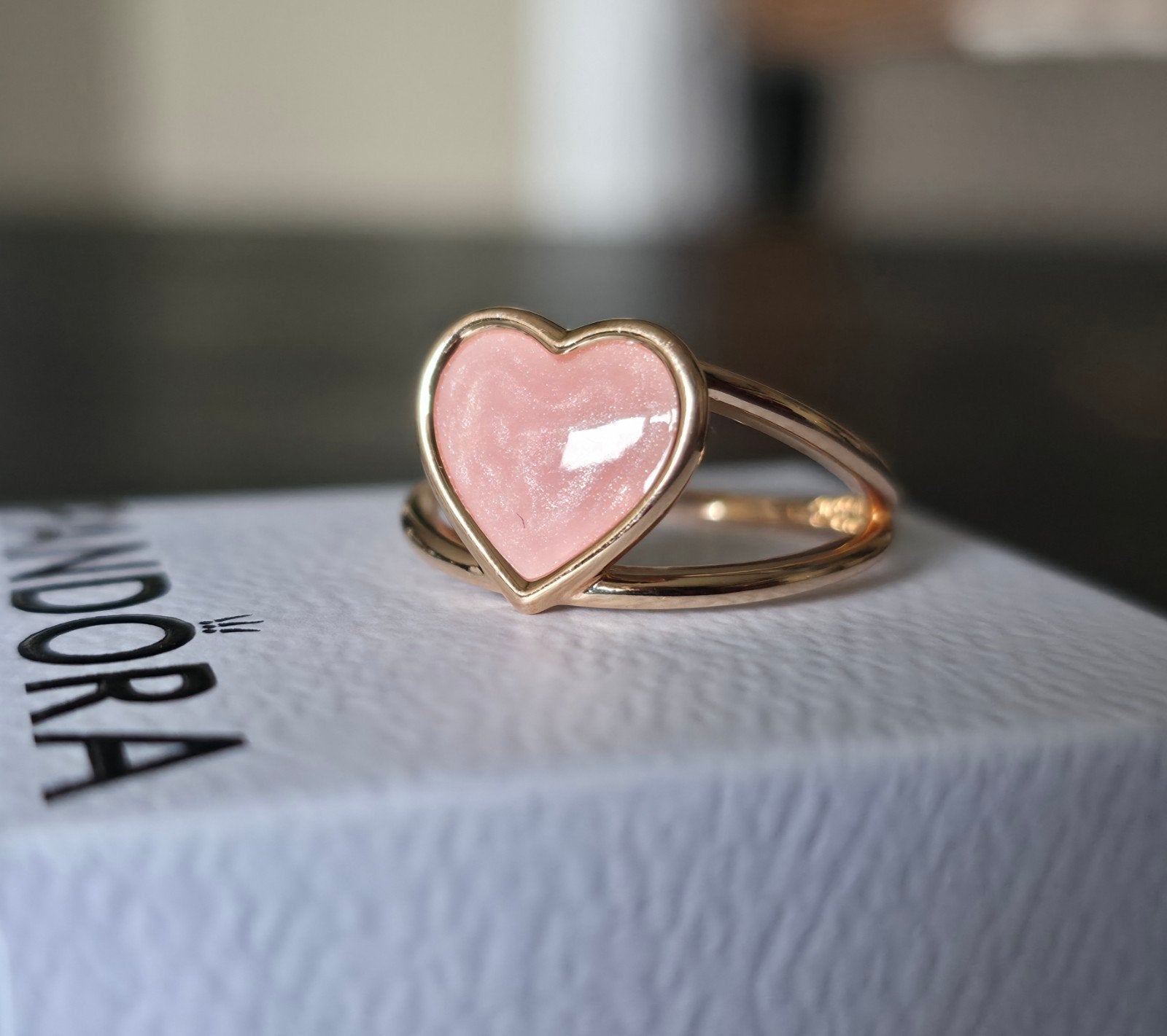 Pandora rosegoud ring, Sieraden, Tassen en Uiterlijk, Ringen, Ophalen of Verzenden, Zo goed als nieuw, Roze, Dame