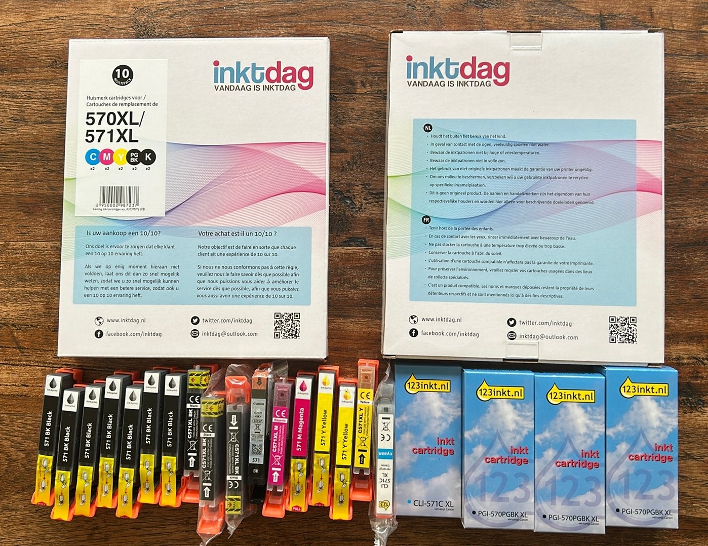 41 stuks Inktcartridges 570 / 571 voor Canon Pixma, Ophalen of Verzenden, Nieuw