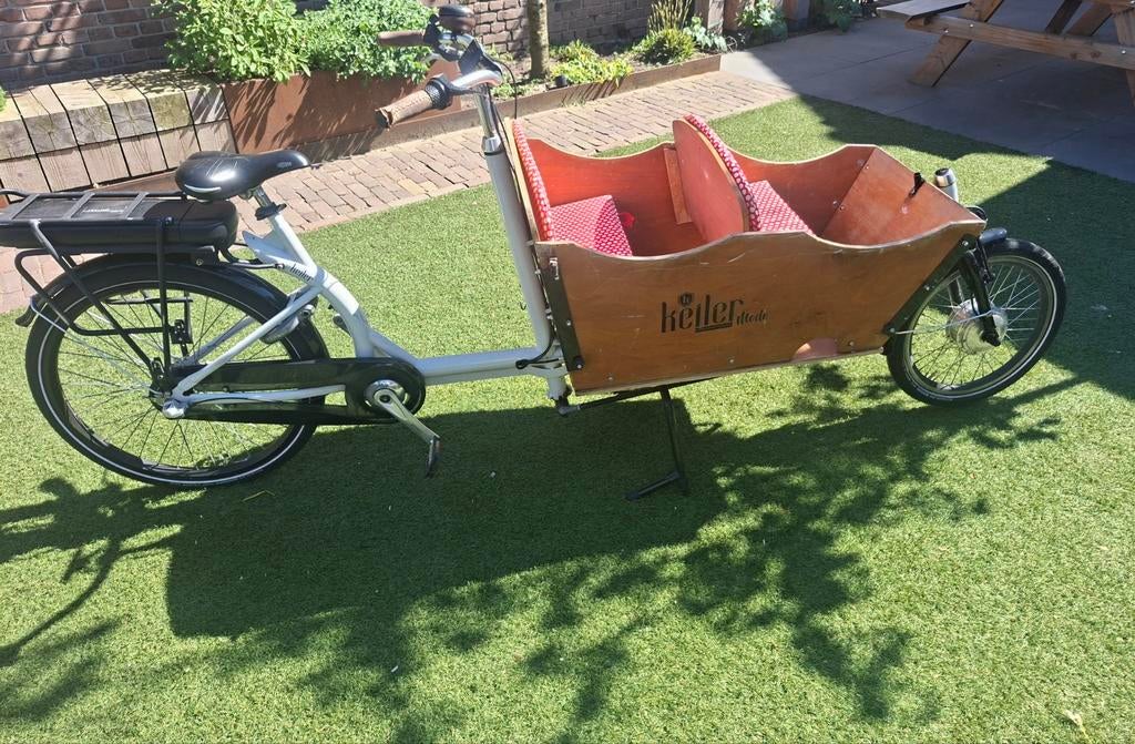 Electrische bakfiets tweewieler, Overige merken, Terugtraprem, Gebruikt, 3 kinderen