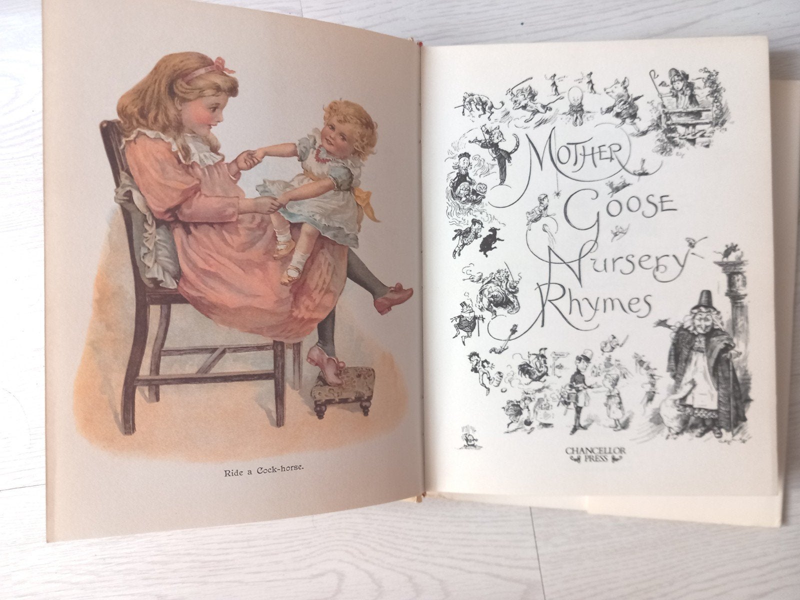 Mother Goose Nursery Rhymes nostalgisch Engels voorleesboek, Boeken, Ophalen of Verzenden, Zo goed als nieuw
