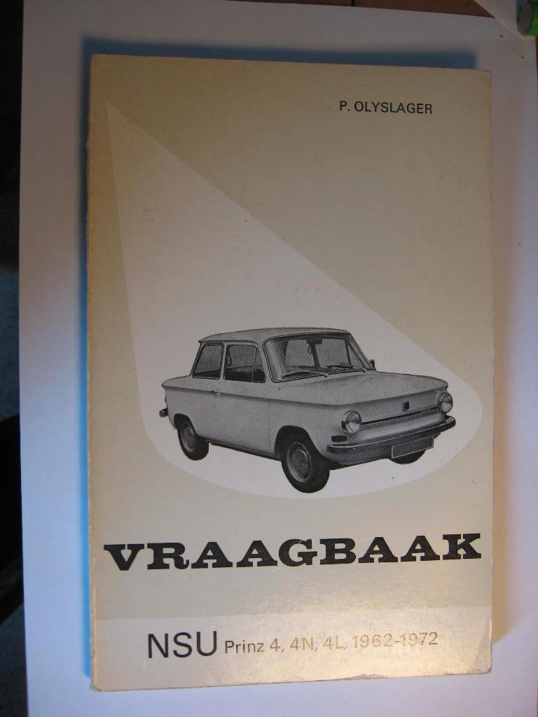 Vraagbaak NSU Prinz 1962-1972, Auto diversen, Handleidingen en Instructieboekjes, Ophalen of Verzenden
