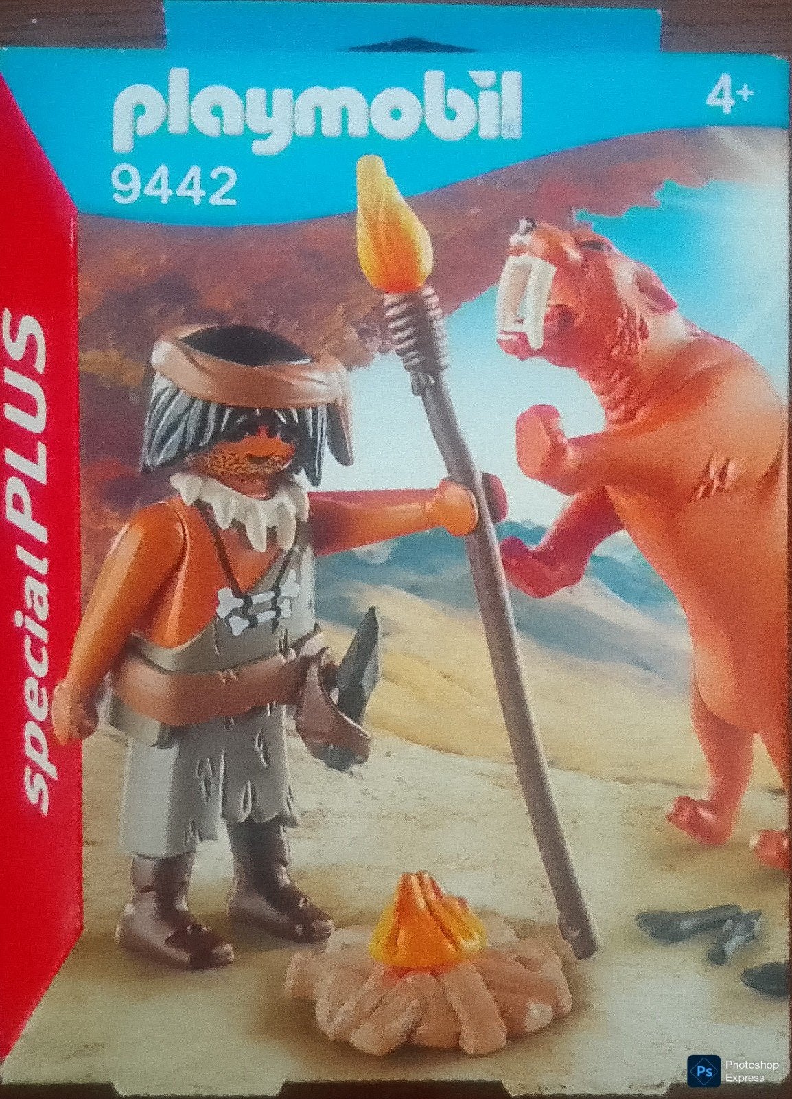 Special Plus Neanderthaler Met Sabeltandtijger 9442, Ophalen of Verzenden, Zo goed als nieuw, Complete set