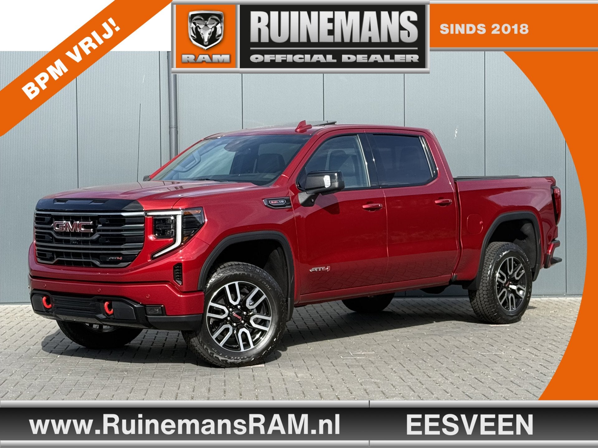 GMC SIERRA AT4 6.2L V8 420 PK / BPM VRIJ! / INCL LPG / VIRTU, Auto's, Automaat, 2423 kg, 426 pk, Bedrijf