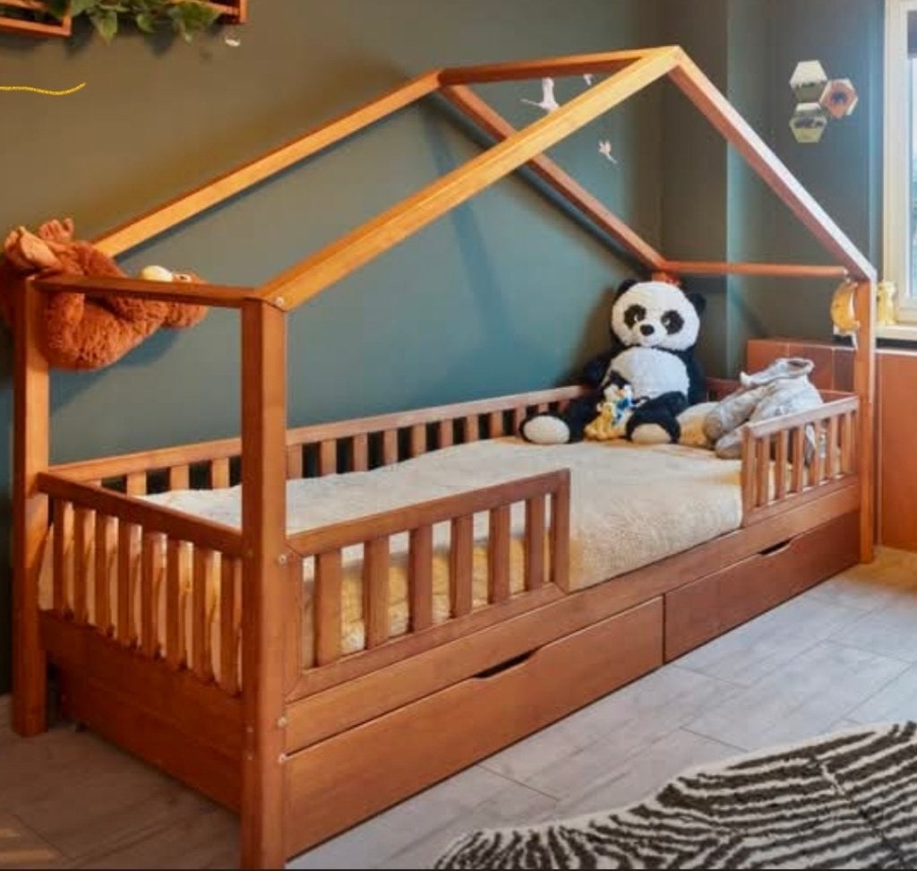 Kinderbed 90x200, 85 tot 100 cm, Gebruikt, 180 cm of meer, Ophalen