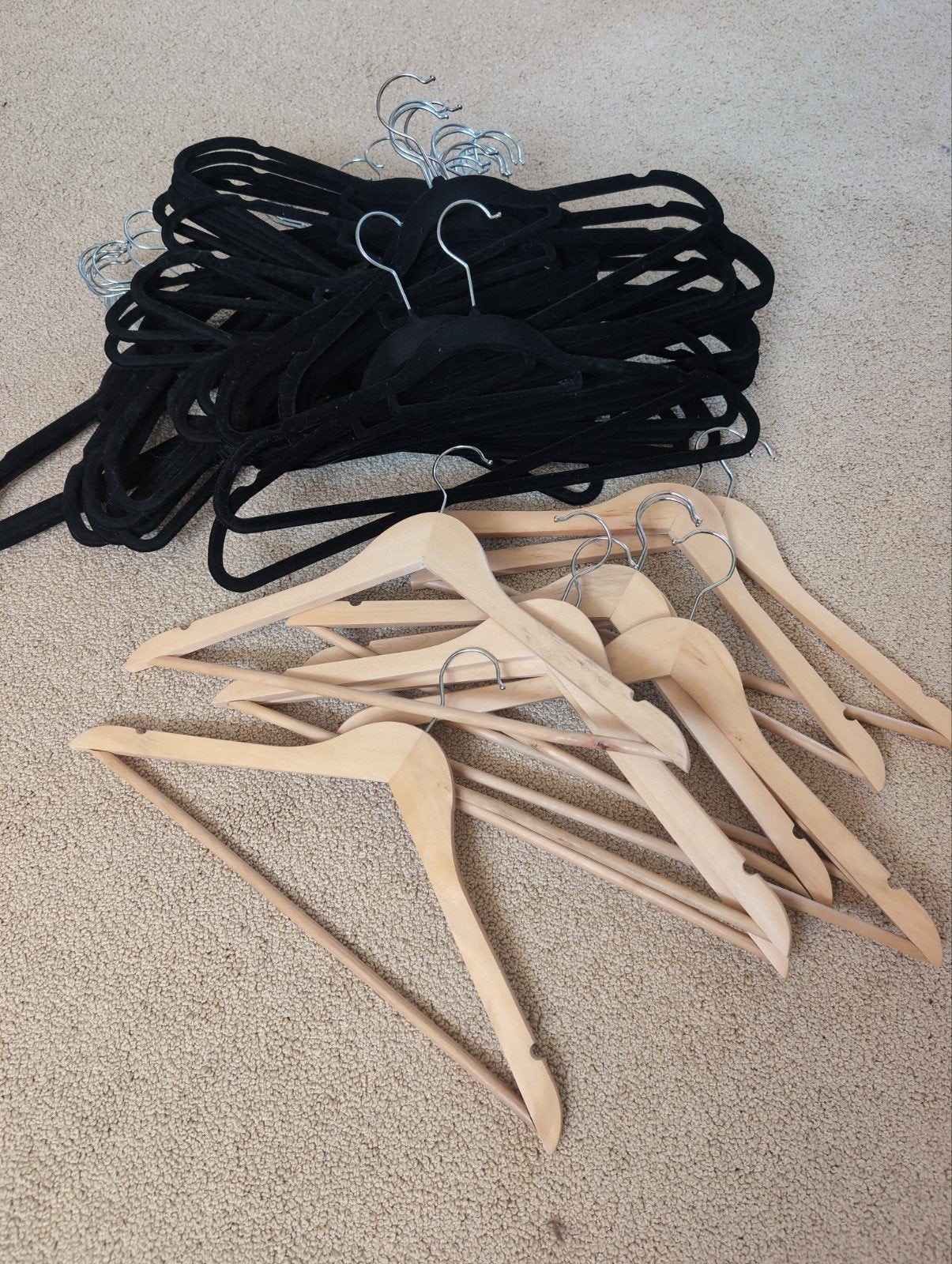 Kledinghangers - coat hangers, Ophalen, Zo goed als nieuw, Hout